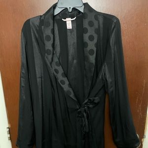 Victoria Secret silk black robe